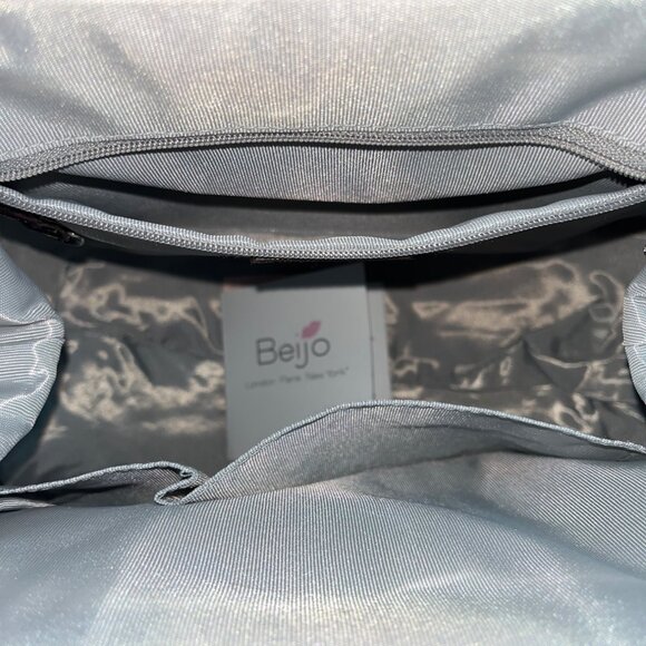 Beijo Brown Leather With Matching Coin Purse Set Twist Lock Women Handbag Size M - Picture 12 of 16